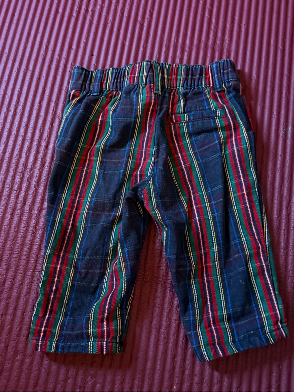 Toddler Plaid Pull-On Pants  3-6M